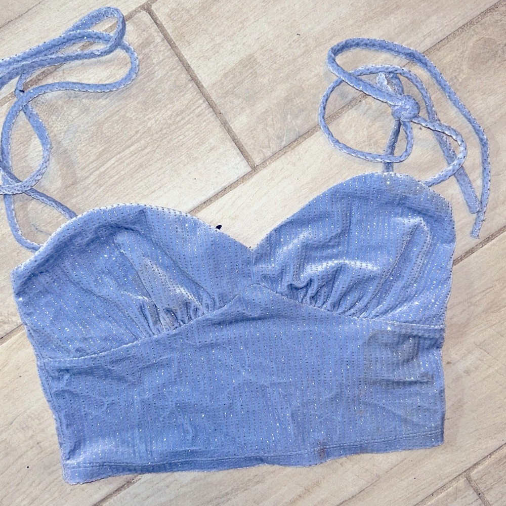 Sparkle crop top forever 21